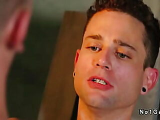 Trevor Brooks, a naked gay guy, awaits Quin Quire by moonlight. Quin starts with a rimjob before passionately penetrating Trevor's ass.