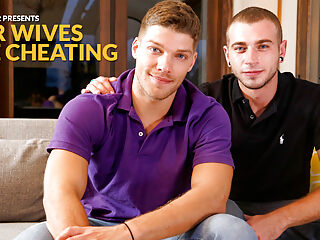 Alex Greene and Bridger Watts from NextdoorBuddies indulge in passionate sex in the Cheating Wives series.