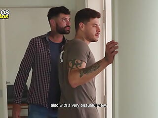 Real estate agent seduces and roughs up client in passion-filled encounter.